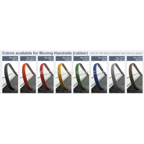 Pasamanos de goma en movimiento de 80 mm para las escaleras mecánicas Mitsubishi